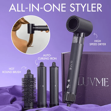 US PLUG Support 110V | Luvme 4-in-1 Styling Hair Dryer Set with US Plug, Effortless Versatile Styling