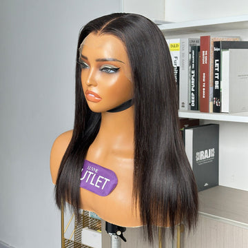 Special Deal | Natural Black Silky Straight Glueless 13x4 Closure HD Lace Wig