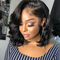 Honey Blonde Highlight / Black Loose Body Wave Glueless 13x4 Lace Front Wig