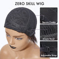 Clean & Neat Mature Boss Style Glueless Short Wig with Bangs 100% Human Hair - US Only