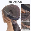 Luvme Hair 180% Density | 360 Lace Pre-Plucked Long Wig (Body Wave / Straight / Water Wave) - US Only