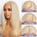 Limited Design | Blonde 613 Layered Cut Glueless 5x5 Closure HD Lace Wig 100% Virgin Human Hair - US Only
