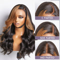 Special Deal | Blonde Brown Highlights Loose Body Wave Glueless 5x5 Closure Lace Wig Face-Framing-US ONLY