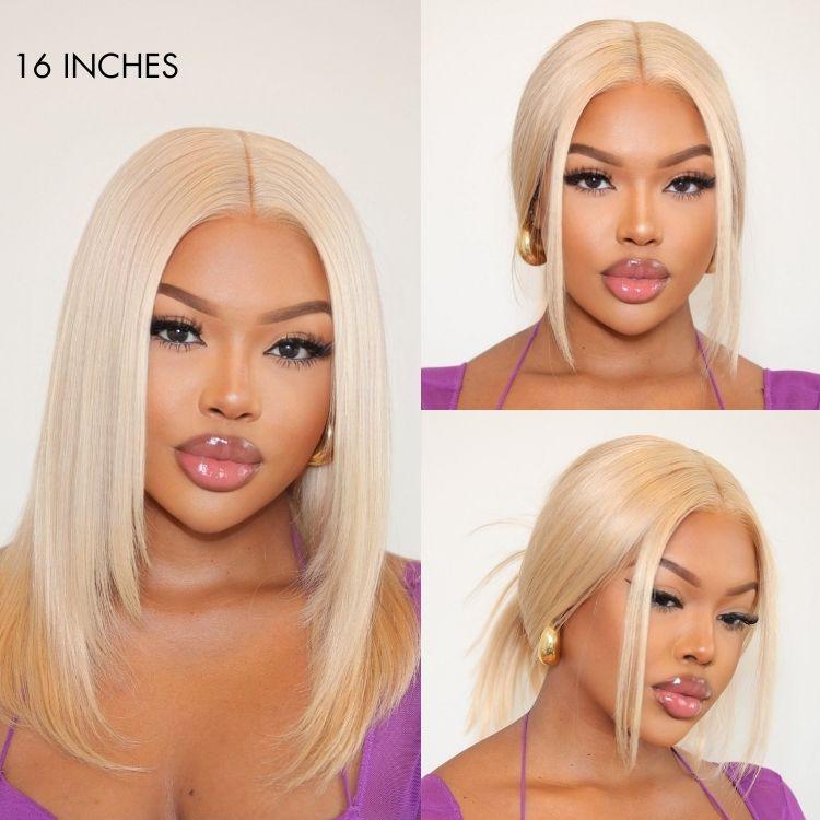 Limited Design | Blonde 613 Layered Cut Glueless 5x5 Closure HD Lace Wig 100% Virgin Human Hair - US Only