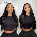 Weekly Special | Natural Black Body Wave No Lace Glueless Long Headband Wig 100% Human Hair