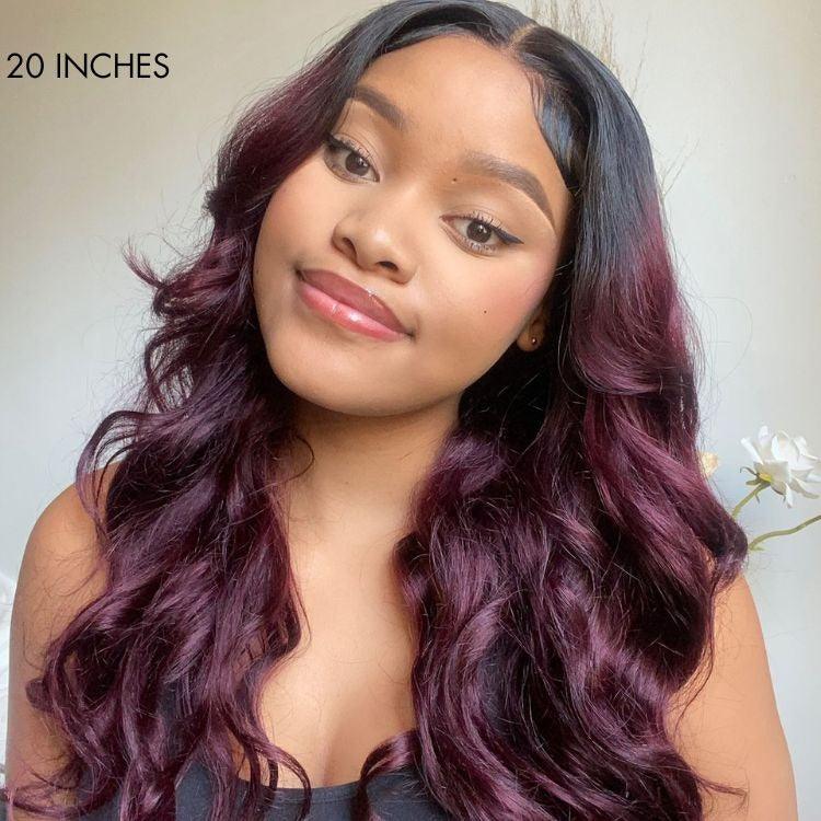 Charming Brown Layered Cut Loose Wave 5x5 Closure Lace Glueless Wig 100% Human Hair - US Only