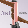 US Plug 3 in 1 Instant Heating Curling Iron Set with Interchangeable Straightener for All Hair Types