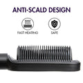 Hair Straightener Comb with US Plug, Built-in Ceramic Heating Plate, 20s Fast Heating & 5 Temp Settings & Anti-Scald for Professional Salon at Home