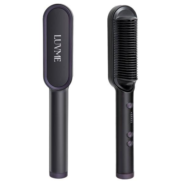 Hair Straightener Comb with US Plug, Built-in Ceramic Heating Plate, 20s Fast Heating & 5 Temp Settings & Anti-Scald for Professional Salon at Home