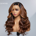 Limited Design | Blonde Highlight Loose Body Wave Glueless 13x4 Frontal HD Lace Long Left Side part Wig