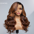 Limited Design | Blonde Highlight Loose Body Wave Glueless 13x4 Frontal HD Lace Long Left Side part Wig
