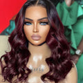 Charming Brown Layered Cut Loose Wave 5x5 Closure Lace Glueless Wig 100% Human Hair - US Only