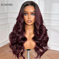 Charming Brown Layered Cut Loose Wave 5x5 Closure Lace Glueless Wig 100% Human Hair - US Only