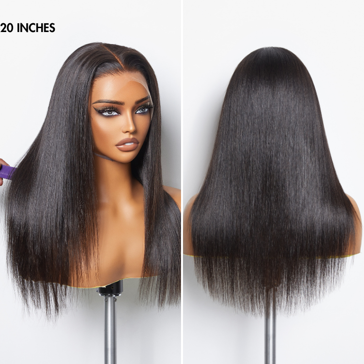 48H Delivery | PreMax Wigs | Super Natural Hairline Silky Straight Glueless 13x4 Frontal Lace Wig Human Hair Pre-Cut Lace -US ONLY
