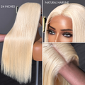 LUVME COLOR FREEDOM™ - Blonde 613 Silky Straight Glueless 5x5 Closure HD Lace Wig 100% Virgin Human Hair