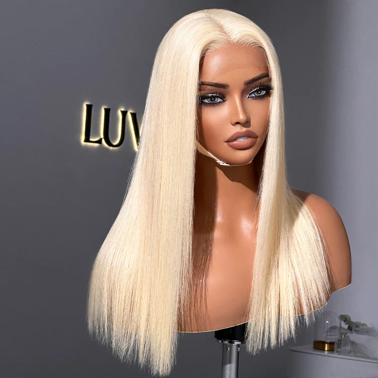 LUVME COLOR FREEDOM™ - Blonde 613 Silky Straight Glueless 5x5 Closure HD Lace Wig 100% Virgin Human Hair