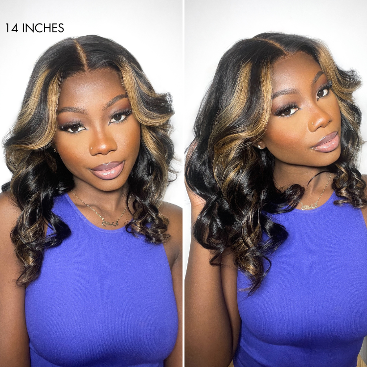 Special Deal | PreMax Wigs | Blonde Mix Black Loose Wave Glueless 5x5 Closure HD Lace Wig Pre-Cut Lace | Large & Small Cap Size