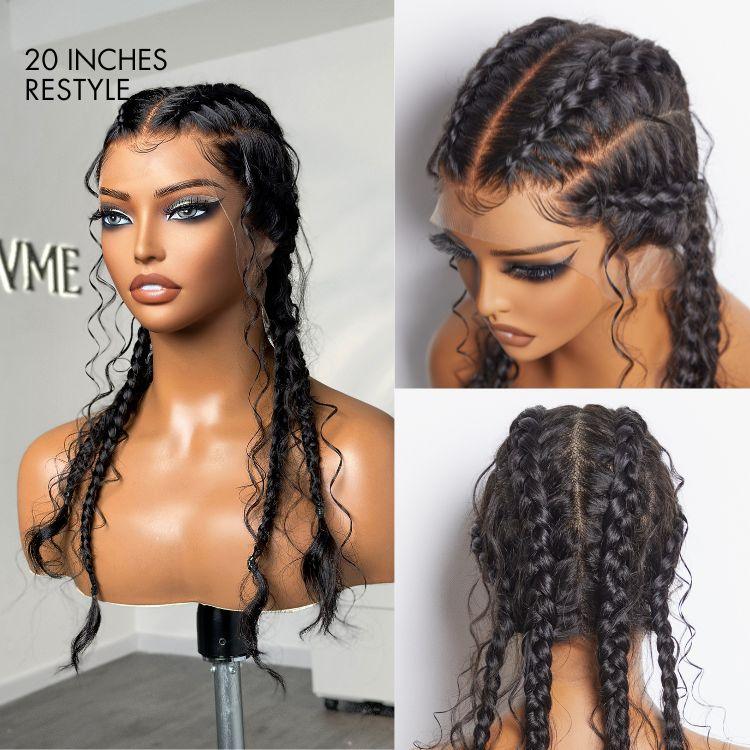 Full Lace Part Anywhere Water Wave Invisible HD Lace Long Curly Wig 100% Human Hair  - US Only