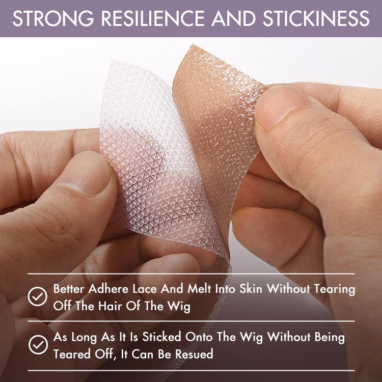 8pcs Fake Scalp Tape for Wigs, Invisible Knots & Grids Eraser
