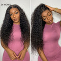 48H Delivery | Water Wave 360 Lace Flexi-Fit Invisi Drawstring Cap Long Wig 100% Human Hair Pre-bleached & Pre-plucked & Pre-Cut Lace -US ONLY