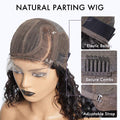 Boho-Chic | Super Bob Bohemian Curly Minimalist HD Lace Glueless C Part Short Wig 100% Human Hair - US Only
