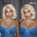 LUVME COLOR FREEDOM™ - Blonde 613 Silky Straight Glueless 5x5 Closure HD Lace Wig 100% Virgin Human Hair