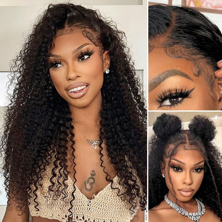 Exclusive Sale | PreMax 2.0 Wigs | Nature Max Deep Wave Ear-to-ear Glueless 13x6 Frontal HD Lace Long Curly Wig