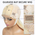 Exclusive Sale | Golden Blonde Water Wave Glueless 5x5 Closure Invisible HD Lace Long Blonde Curly Wig