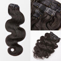 Soft Body Wave Invisible Edge Seamless Clip in Extensions Human Hair with Free Gift