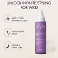 US Only | Heat Protectant Spray, Leave-in Conditioner, up to 450℉ Heat Protection, Color & Shine Seal