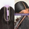 Upgraded Brazilian Hair | HD Lace Deep Part 2x6 Closure with 3 Bundles Virgin Straight Hair