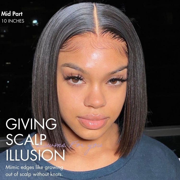 Special Deal | Luvme Hair PartingMax Glueless Wig Silky Blunt Bob Cut 7x6 Closure HD Lace Wig Breathable Cap