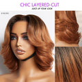 1 SEC INSTALL WIG | Elegant Boss Vibe Short Pixie Cut Ombre Ginger Glueless Minimalist HD Lace Wig Ready to Go