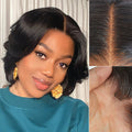Weekly Special | 1 SEC INSTALL WIG | Elegant Boss Vibe Short Pixie Cut Natural Black / Ombre Brown Glueless Minimalist HD Lace Wig Ready to Go