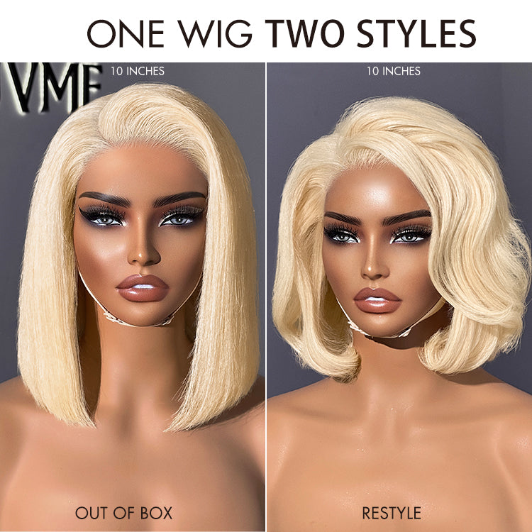LUVME COLOR FREEDOM™ - Blonde 613 Silky Straight Glueless 5x5 Closure HD Lace Wig 100% Virgin Human Hair