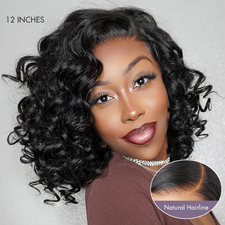 Luvme Hair Mature Bouncy Curl Left C Part Glueless Minimalist HD Lace Wig Pre-Cut Lace