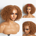 Go Natural Ease | Fluffy Ginger Jerry Curly Glueless 5x5 Closure Lace Wig - US Only