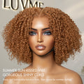 Go Natural Ease | Fluffy Ginger Jerry Curly Glueless 5x5 Closure Lace Wig - US Only