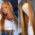 Glueless HD Lace Blonde Highlight Silky Straight Minimalist Lace Wig 100% Human Hair - US Only