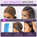 PreMax 2.0 Wigs | Nature Max Deep Wave Ear-to-ear Glueless 13x6 Frontal HD Lace Long Curly Wig