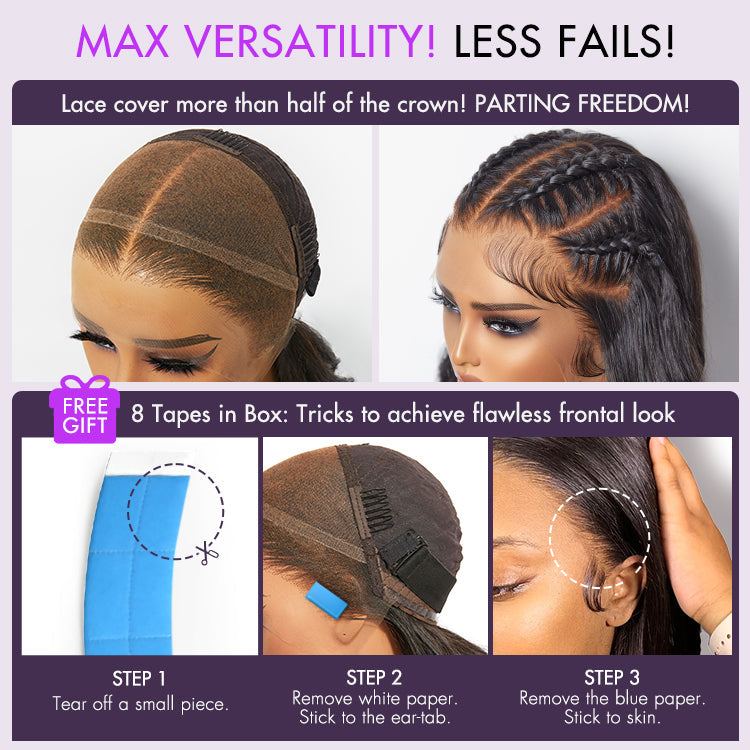 Exclusive Sale | PreMax 2.0 Wigs | Nature Max Deep Wave Ear-to-ear Glueless 13x6 Frontal HD Lace Long Curly Wig