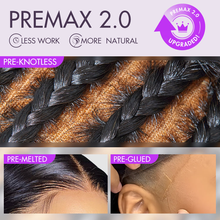Exclusive Sale | PreMax 2.0 Wigs | Nature Max Deep Wave Ear-to-ear Glueless 13x6 Frontal HD Lace Long Curly Wig