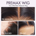 New Customers Only | PreMax Wigs | Silky Blunt Cut Glueless 2x6 / 5x5 Closure Lace Shoulder Length Bob Wig Pre Plucked & Bleached