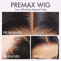 PreMax Wigs - 180% Density Super Natural Hairline Loose Body Wave Glueless 5x5 Closure HD Lace Wig Pre-Cut Lace | Large & Small Cap Size