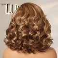 New Customers Only | PreMax Wigs - Honey Blonde Highlight / Natural Black / Ombre Blonde Bouncy Body Wave Glueless 13x4 Frontal Lace Human Hair Wig