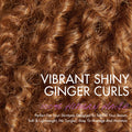 Go Natural Ease | Fluffy Ginger Jerry Curly Glueless 5x5 Closure Lace Wig - US Only