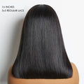 New Customers Only | PreMax Wigs | Silky Blunt Cut Glueless 2x6 / 5x5 Closure Lace Shoulder Length Bob Wig Pre Plucked & Bleached