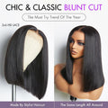 Crazy Wednesday | PreMax Wigs | Silky Blunt Cut Glueless 2x6 / 5x5 Closure Lace Shoulder Length Bob Wig Pre Plucked & Bleached
