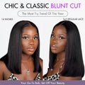 Crazy Wednesday | PreMax Wigs | Silky Blunt Cut Glueless 2x6 / 5x5 Closure Lace Shoulder Length Bob Wig Pre Plucked & Bleached