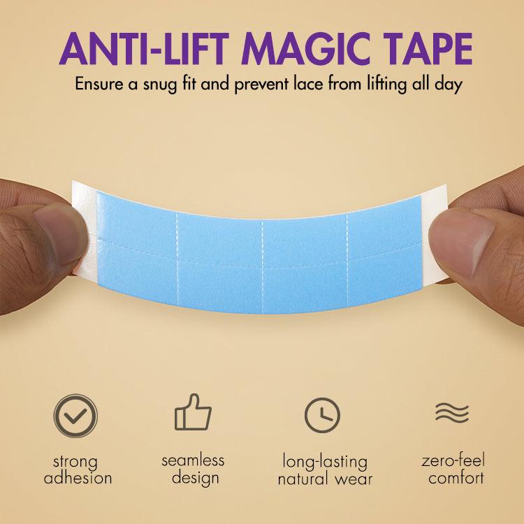 36pcs Double-Sided Lace Tape for Wigs, Clear Toupee Tape, Ultra Hold for Lace Wigs